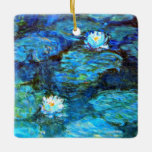 Vatten Lilies (blått) från Claude Monet Julgransprydnad Keramik<br><div class="desc">Berömd av Claude Monet,  Vatten Lilies (blått),  vykort.</div>