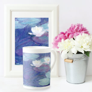 Vatten Lilies Blue Vatten Claude Monet Benporslin Mugg