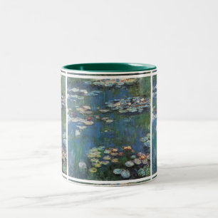 Vatten lilies by Claude Monet,impressionistisk må Två-Tonad Mugg