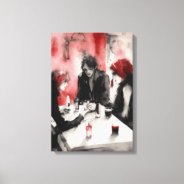 Vatten Lilies Canvas Wall Art (Framsida)