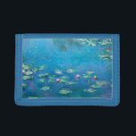 Vatten Lilies, Claude Monet<br><div class="desc">"Ett ögonblick, en naturaspekt innehåller allt", sa Claude Monet, som hänvisade till hans sena mästerverk, landskapen i vatten som han producerade i sitt hem i Giverny mellan 1897 och hans död 1926. I denna rumsligt tvetydiga arbetsyta tittade konstnären ned, och fokuserade enbart på yta i dammen, och dess vegetationskluster flutit...</div>