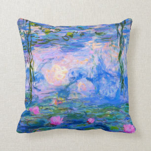 Vatten Lilies Claude Monet återställd Kudde