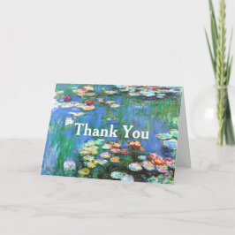 Vatten Lilies Claude Monet Fine Art Tack Kort