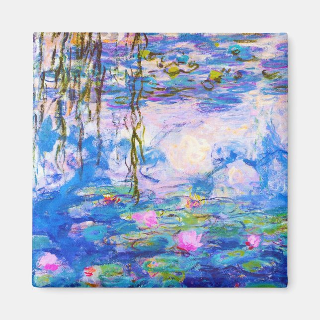 Vatten Lilies Claude Monet Magnet (Framsidan)