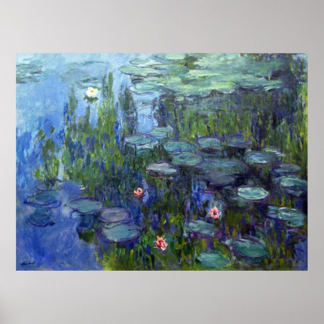Vatten Lilies, Claude Monet Poster (Framsidan)