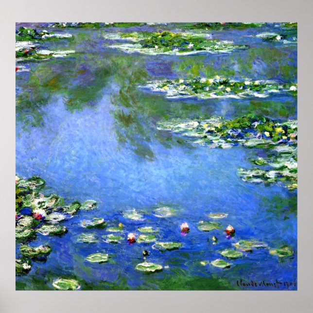 Vatten Lilies, Claude Monet Poster (Framsidan)