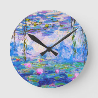 Vatten Lilies Claude Monet Rund Klocka