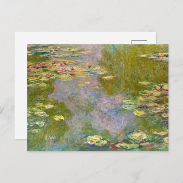 Vatten Lilies | Claude Monet | Vykort (Fram/baksida)