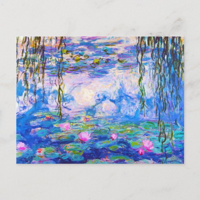 Vatten Lilies Claude Monet Vykort (Framsida)