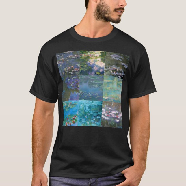 Vatten Lilies Collection - Claude Monet T Shirt (Framsida)