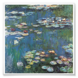 Vatten lilies, en av många målningar av claude Mon Fototryck