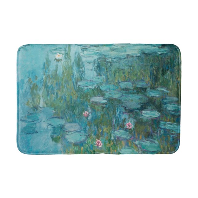 Vatten Lilies, Fine Art Oljemålning, Claude Monet Badrumsmatta (Framsidan)