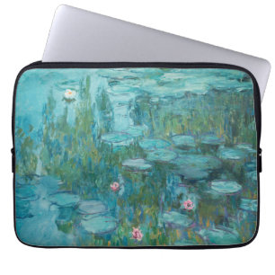 Vatten Lilies, Fine Art Oljemålning, Claude Monet Laptop Fodral