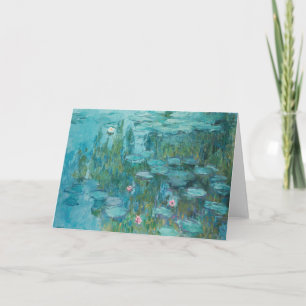 Vatten Lilies, Fine Art Oljemålning, Claude Monet Tack Kort