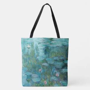 Vatten Lilies, Fine Art Oljemålning, Claude Monet Tygkasse
