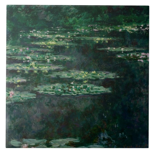 Vatten Lilies (från Claude Monet) Kakelplatta (Framsidan)