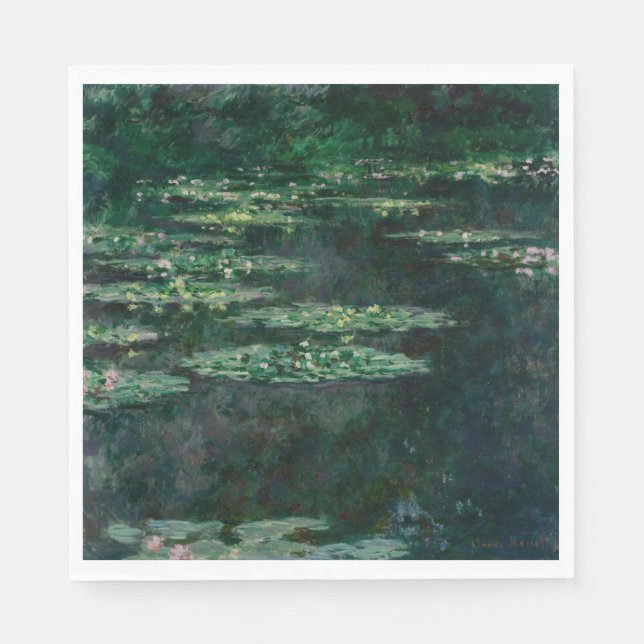Vatten Lilies (från Claude Monet) Pappersservett (Framsidan)