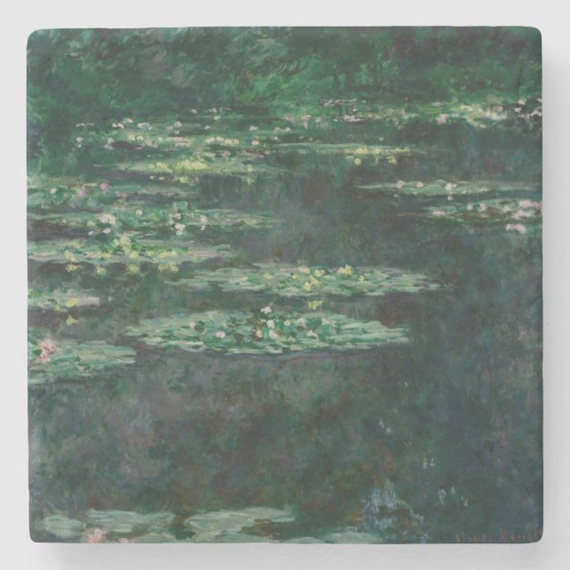 Vatten Lilies (från Claude Monet) Stenunderlägg (Framsidan)