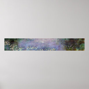 Vatten Lilies - God morgon, Claude Monet Poster