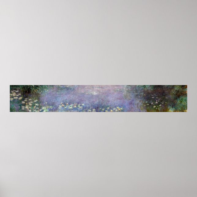Vatten Lilies - God morgon, Claude Monet Poster (Framsidan)