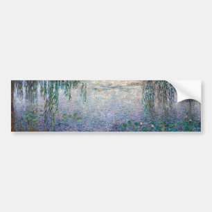Vatten Lilies - God morgon med Willows, Monet Bildekal