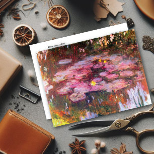 Vatten Lilies Gula blommor Claude Monet Vykort