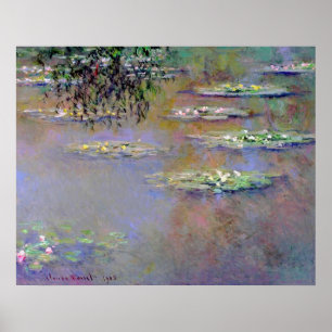 Vatten Lilies Impressionism Poster