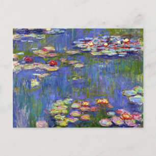 Vatten Lilies Impressionism Vykort