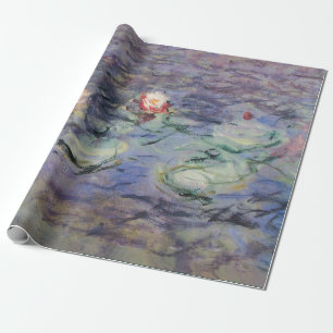 VATTEN LILIES IN ROSA BLUE POND by Claude Monet Presentpapper