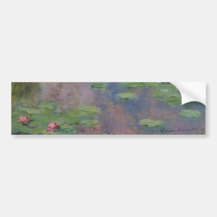 VATTEN LILIES IN ROSA GRÖNT POND by Claude Monet Bildekal