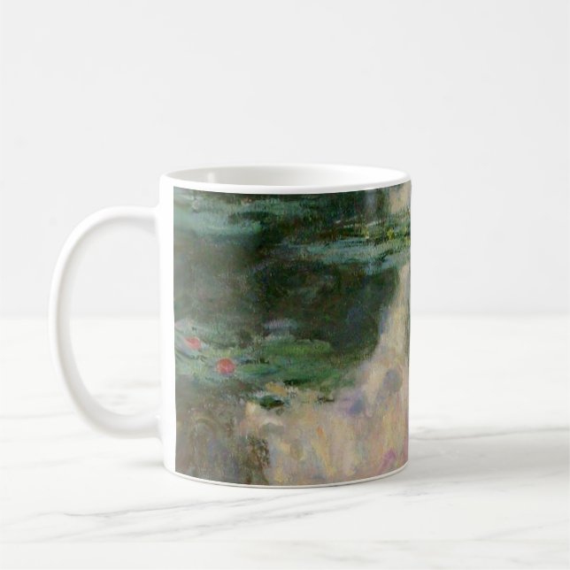 VATTEN LILIES IN ROSA GRÖNT POND by Claude Monet Kaffemugg (Vänster)