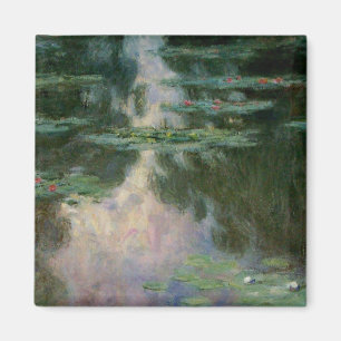 VATTEN LILIES IN ROSA GRÖNT POND by Claude Monet Magnet
