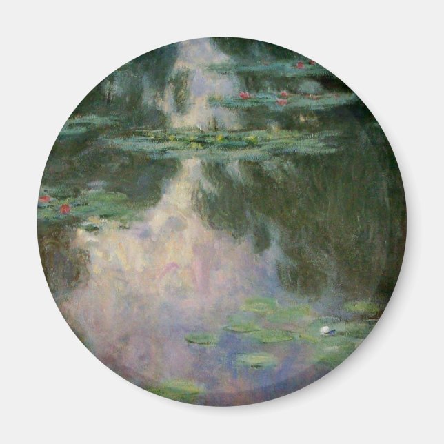VATTEN LILIES IN ROSA GRÖNT POND by Claude Monet Magnet (Framsidan)