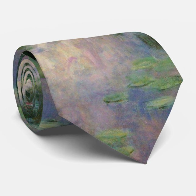 VATTEN LILIES IN ROSA GRÖNT POND by Claude Monet Slips (Rullad)