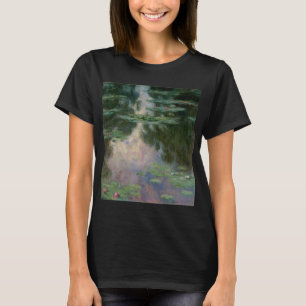VATTEN LILIES IN ROSA GRÖNT POND by Claude Monet Tee Shirt
