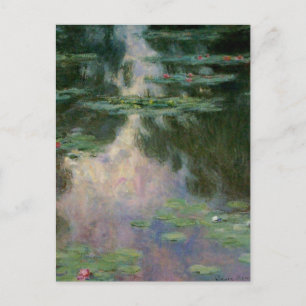 VATTEN LILIES IN ROSA GRÖNT POND by Claude Monet Vykort