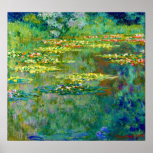 Vatten Lilies - Le Bassin des Nympheas av Monet Poster