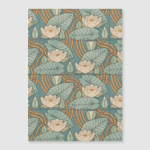 Vatten Lilies Lily Art nouveau Nature