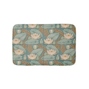 Vatten Lilies Lily Art nouveau Nature Badrumsmatta