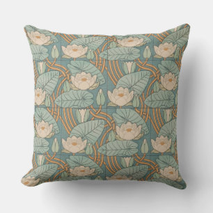 Vatten Lilies Lily Art nouveau Nature Kudde