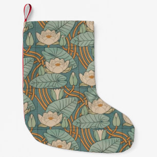 Vatten Lilies Lily Art nouveau Nature Liten Julstrumpa