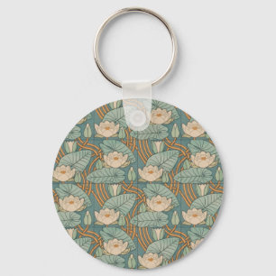 Vatten Lilies Lily Art nouveau Nature Nyckelring