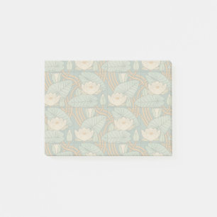 Vatten Lilies Lily Art nouveau Nature Post-it Block