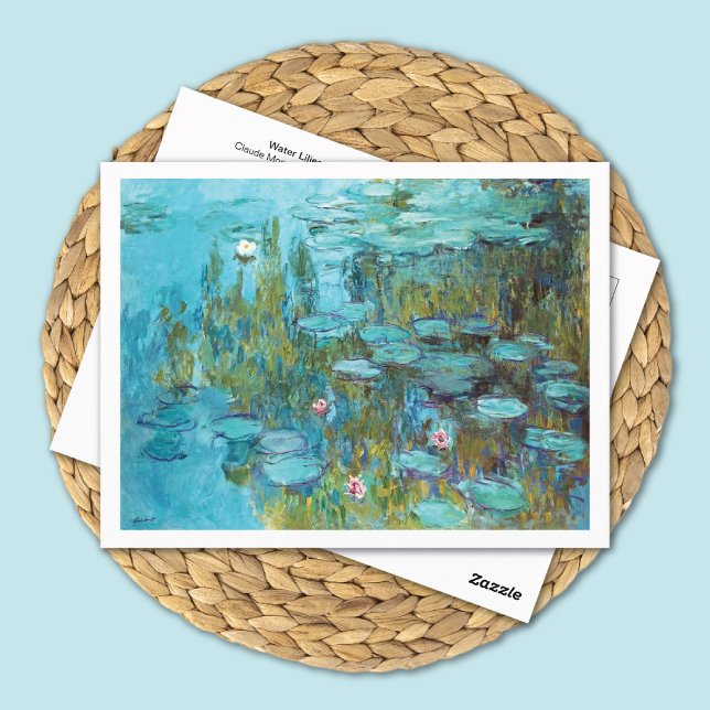 Vatten Lilies Nymphaeas Claude Monet Vykort (Skapare uppladdad)