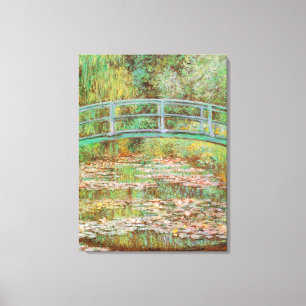 Vatten Lilies och japansk Bridge Monet Fine Art Canvastryck