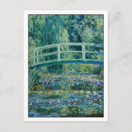 Vatten Lilies och japansk bro av Monet Vykort