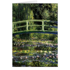 Vatten Lilies och japanska bron Hälsningskort