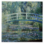 "Vatten Lilies och japanska bron" Kakelplatta<br><div class="desc">Vatten Lilies och Japanska Bridge,  berömd bra art-målning av Claude Monet,  1899.</div>