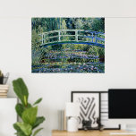 Vatten Lilies och japanska bron Poster<br><div class="desc">Vatten Lilies och japansk Bridge,  vacker målning av Claude Monet.</div>
