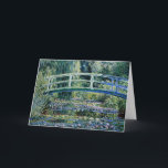 "Vatten Lilies och japanska bron" Tack Kort<br><div class="desc">Vatten Lilies och Japanska Bridge,  berömd bra art-målning av Claude Monet,  1899.</div>
